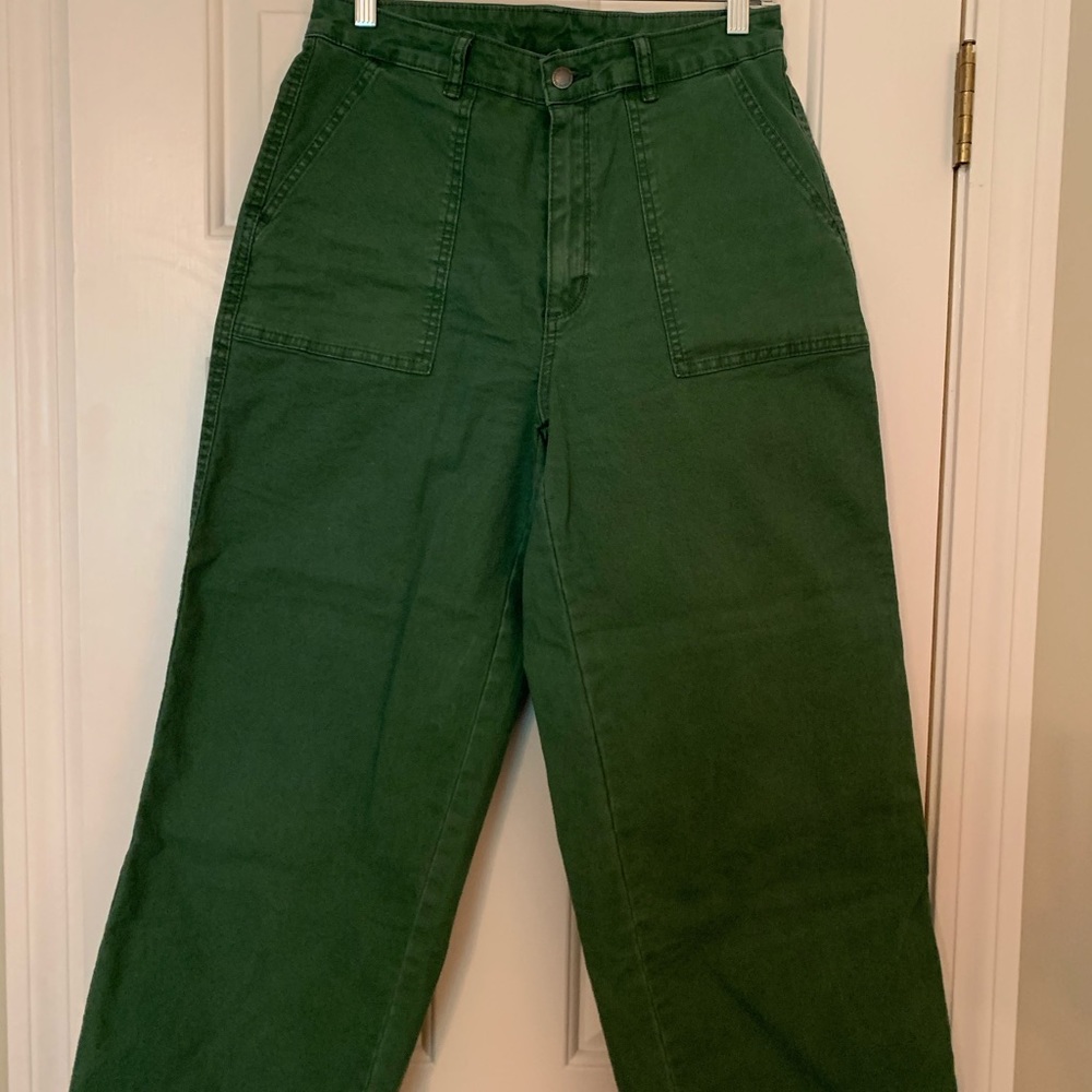 Universal threads green wide leg pants